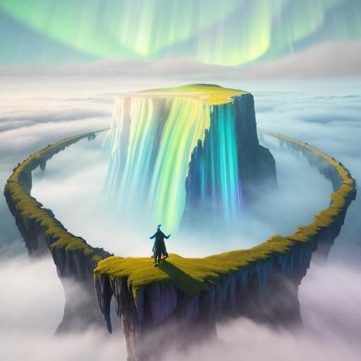 Bifrost Bridge in Digital Art Style