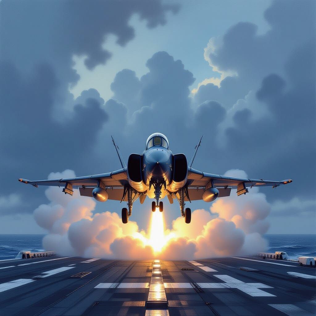 Navy F-4S Phantom II Jolly Rogers Takes Flight