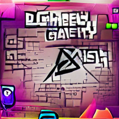 Abstract Geometric Neon Pattern