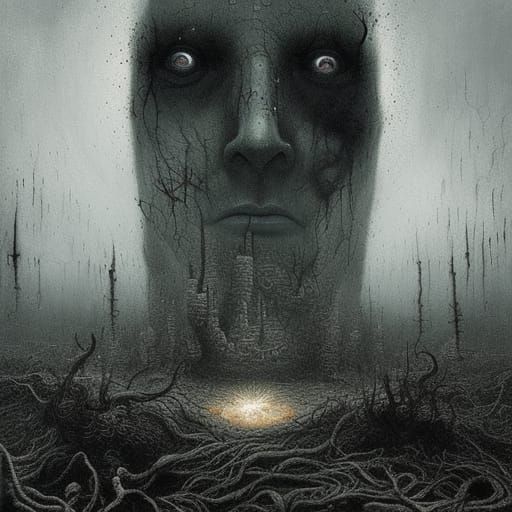 Epic Illustration of Sarnath's Doom