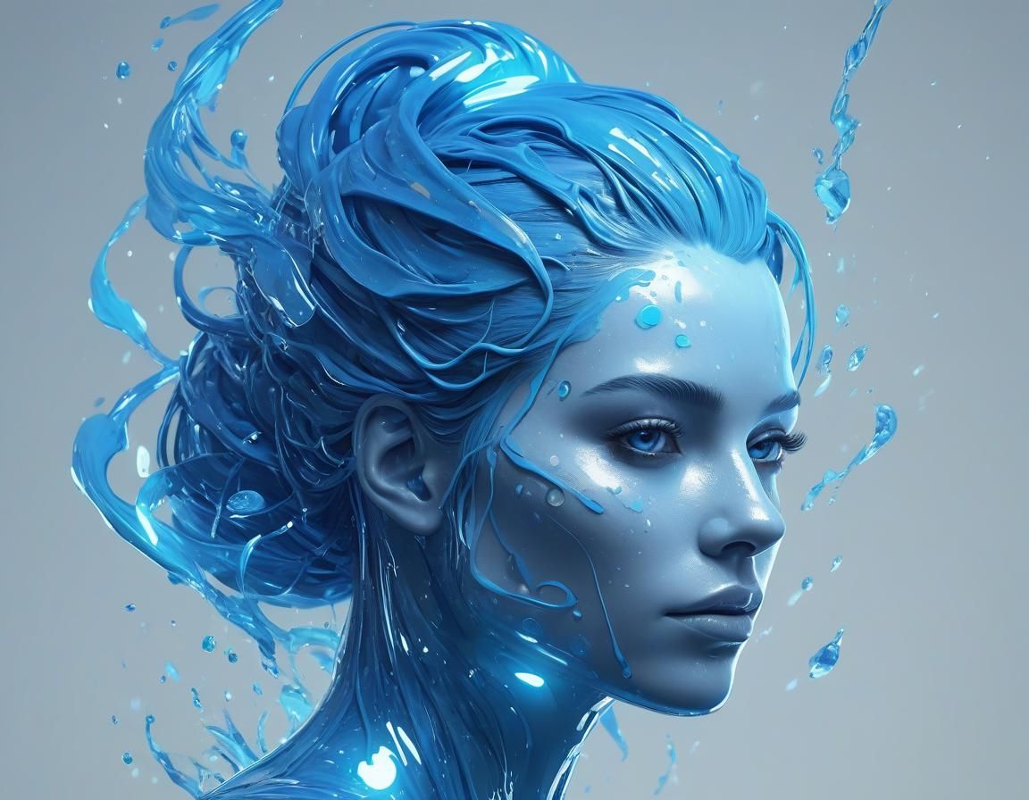 Ethereal Art: Luminous, Fluid, and Glittering