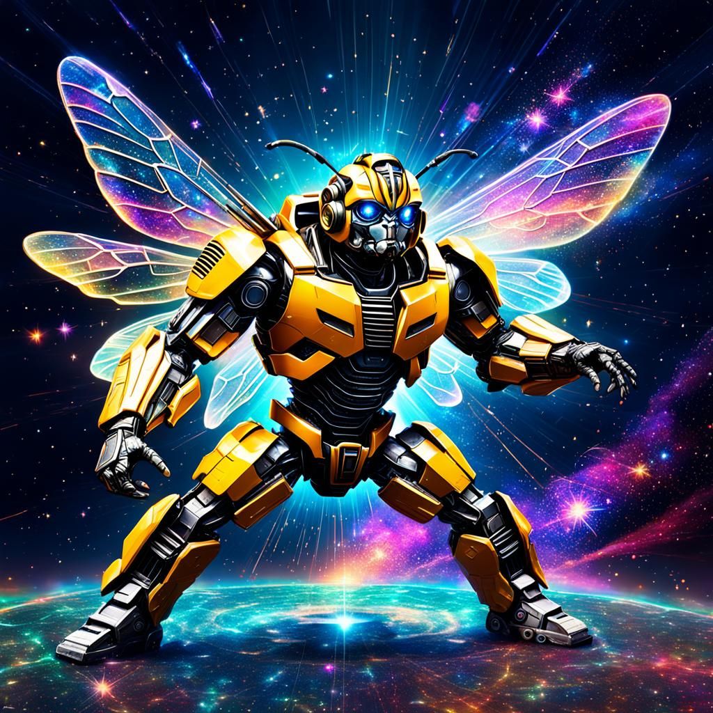 Bumblebee Channels Michael Jackson: Cosmic Holographic Illus...