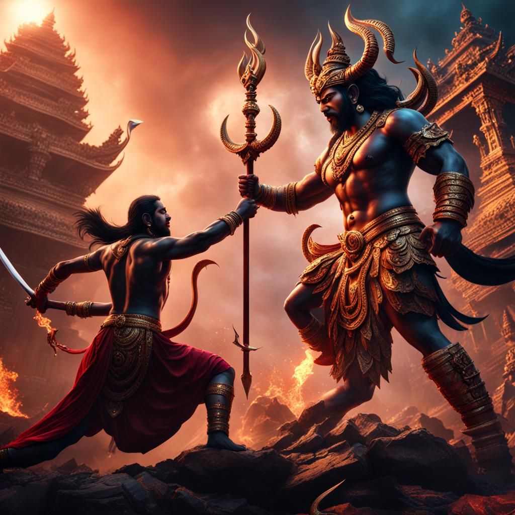 Kalki Battles Kali in Destroyed World