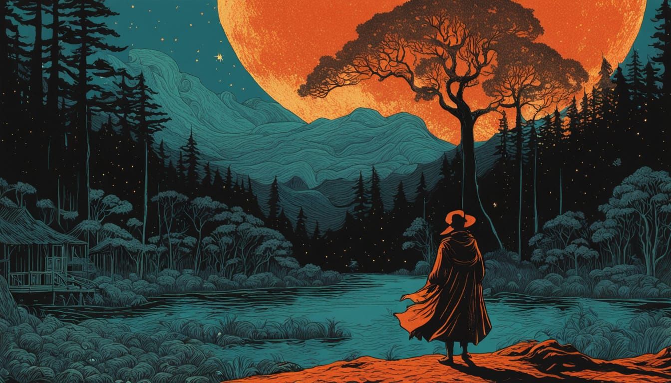 Artistic Etching and Aquatint Masterpiece