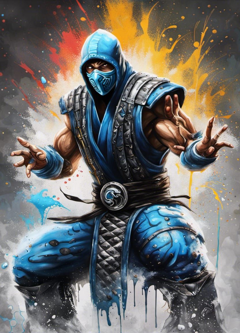 Sub-Zero Graffiti Art: Street Art Splash