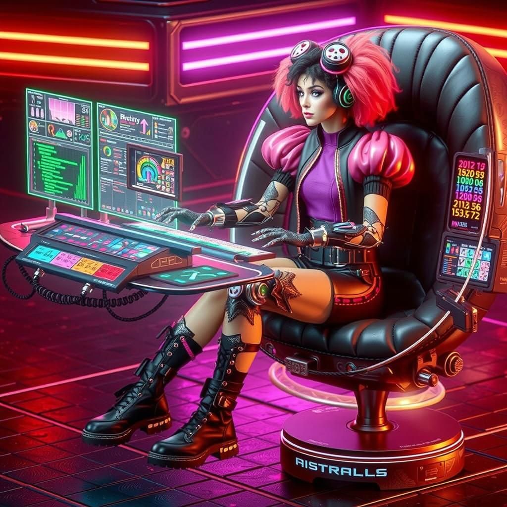 Scary cybergoth Halloween themed, creepy sinister smile