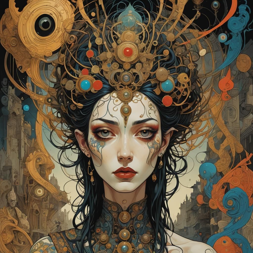 Surreal Adventure in Jungian Psychology as Digital Art