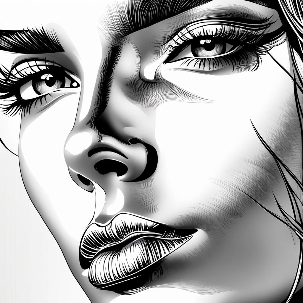 One Million Lines Art