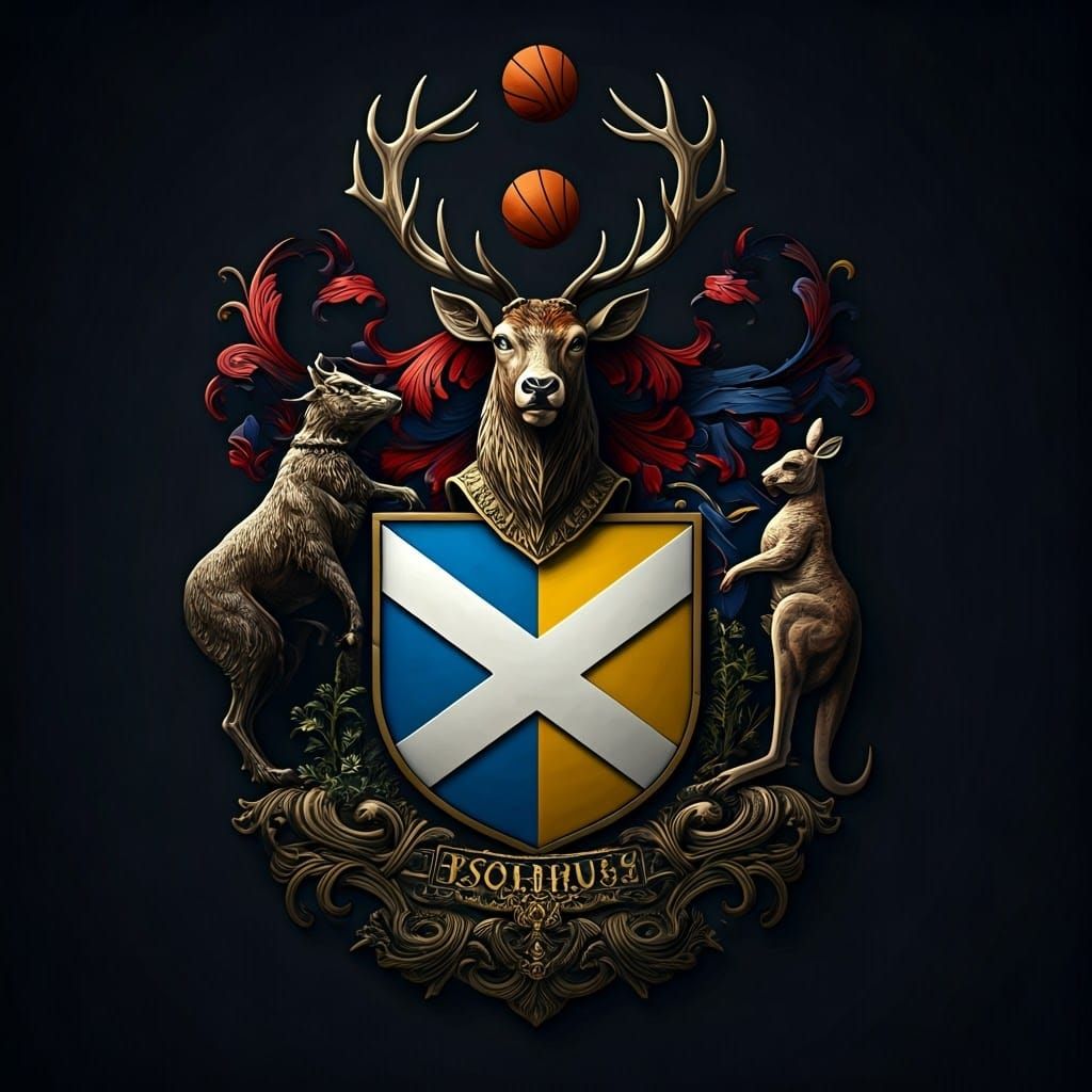 Surreal Coat of Arms Unites Scotland, Australia, Germany, an...