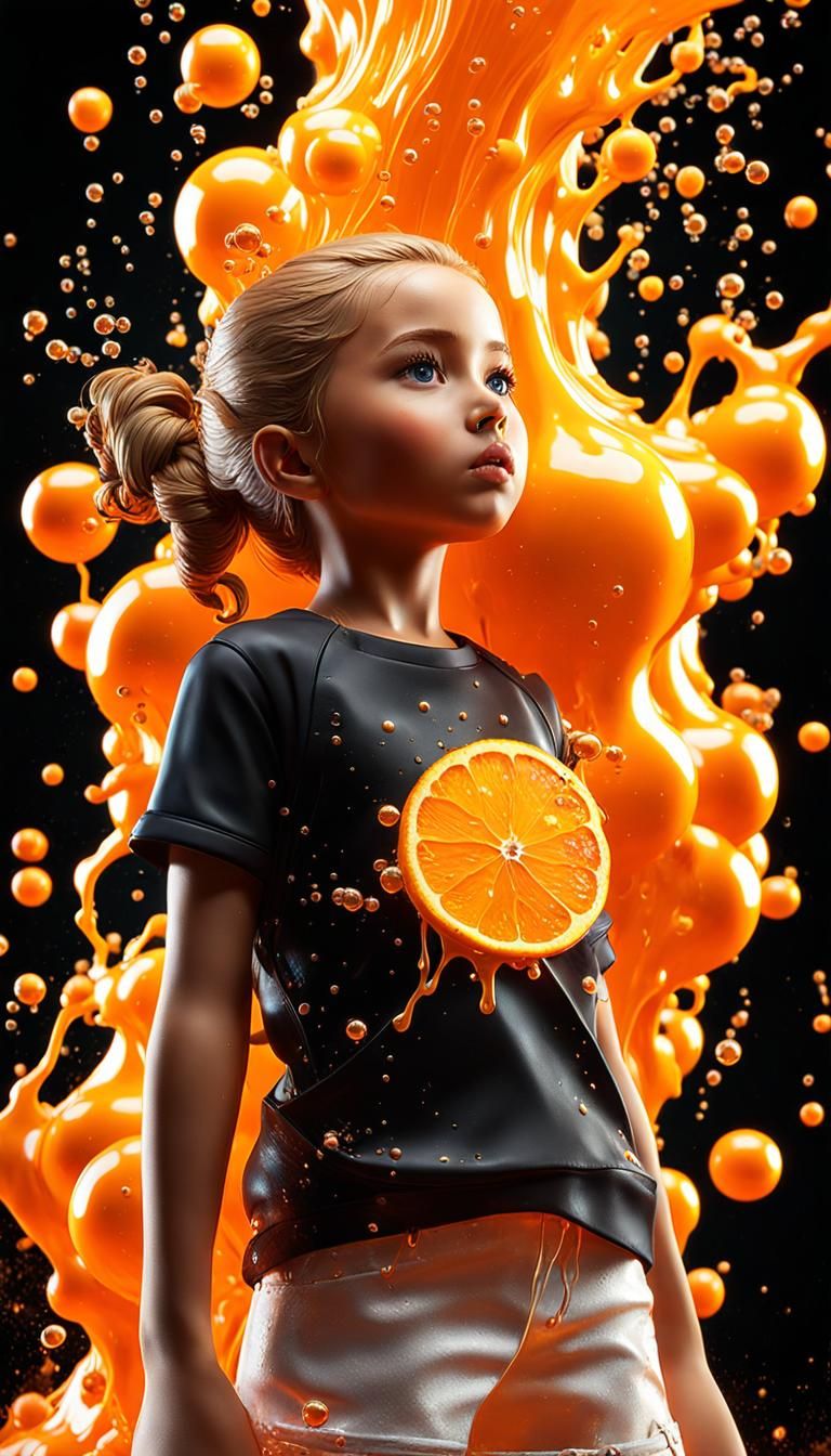 Orange Power Girl