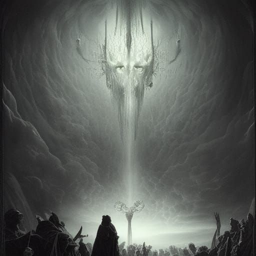 Hell's New Arrival: A Horror Fantasy Illustration