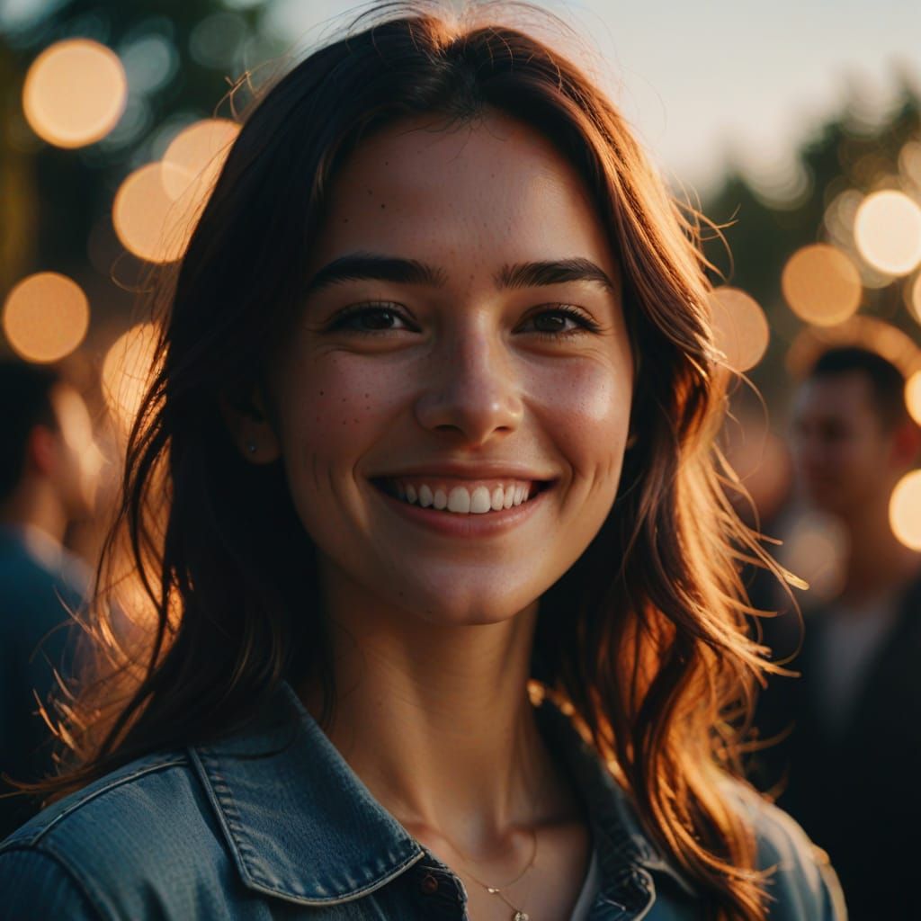 Vibrant Portrait in Cinematic Style