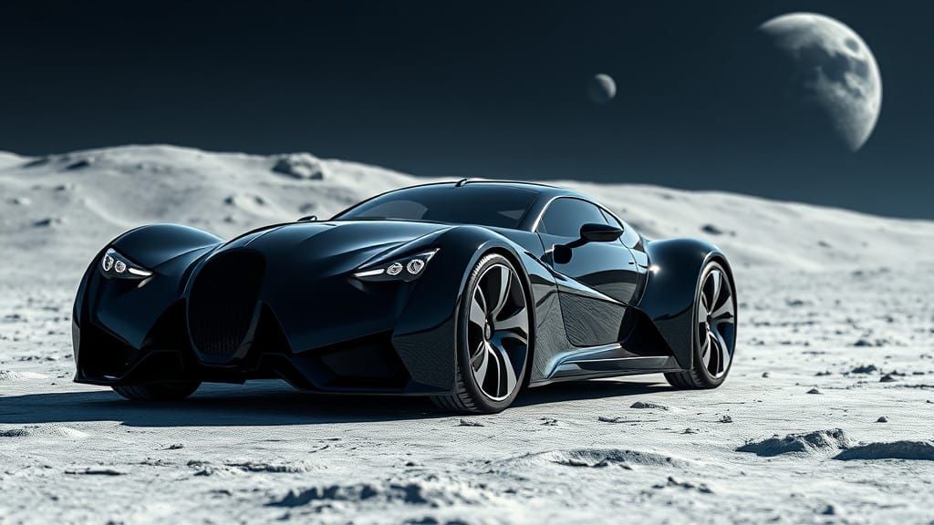 Sleek Midnight Black Morgan Aero 8 Coupe Dominates Lunar Lan...