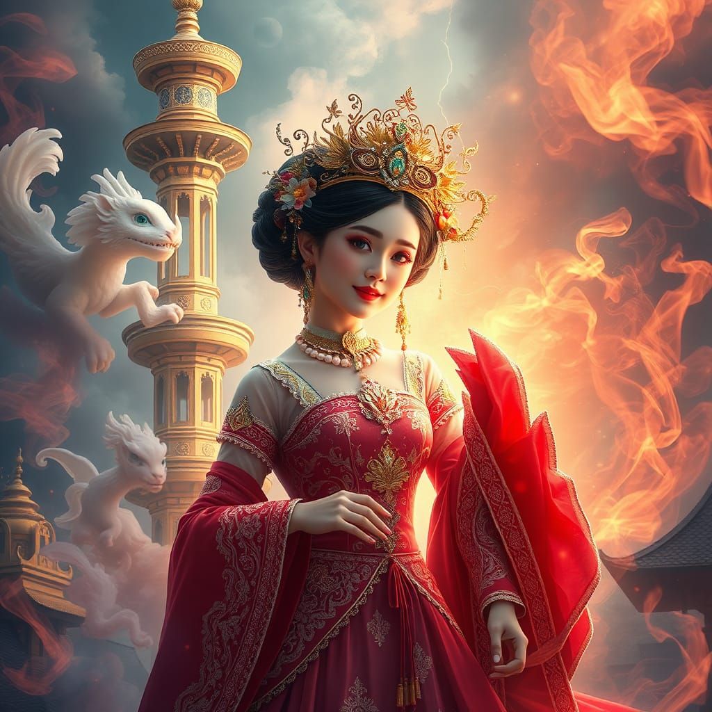 Baba-Nyonya Princess in Bernaragan Style: Fantasy Art