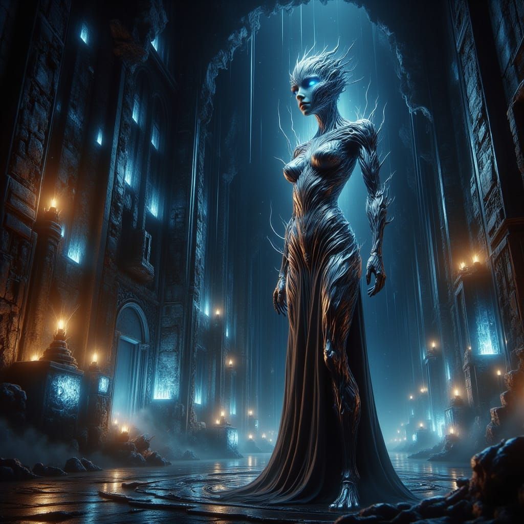 Art Deco Automaton Guards Underground Treasure Chamber