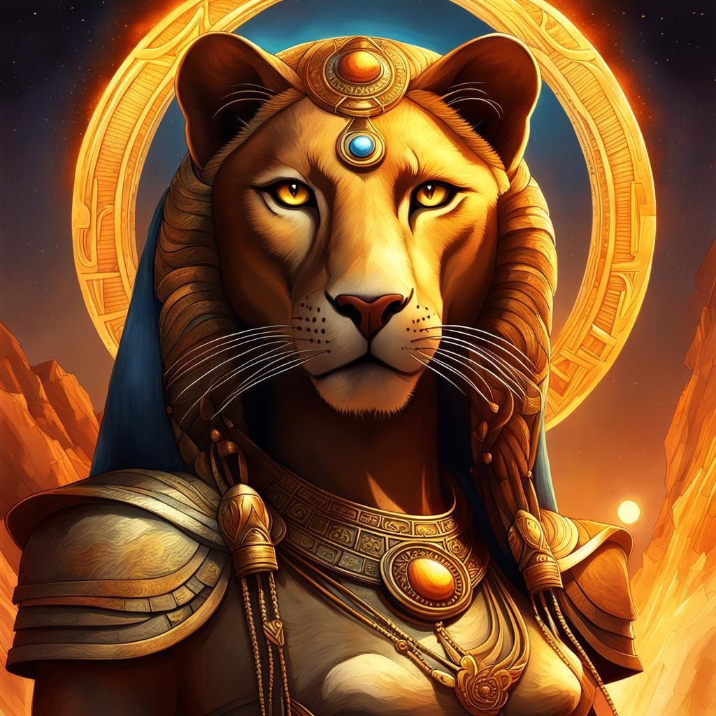 Sekhmet, protective lioness goddess of war
