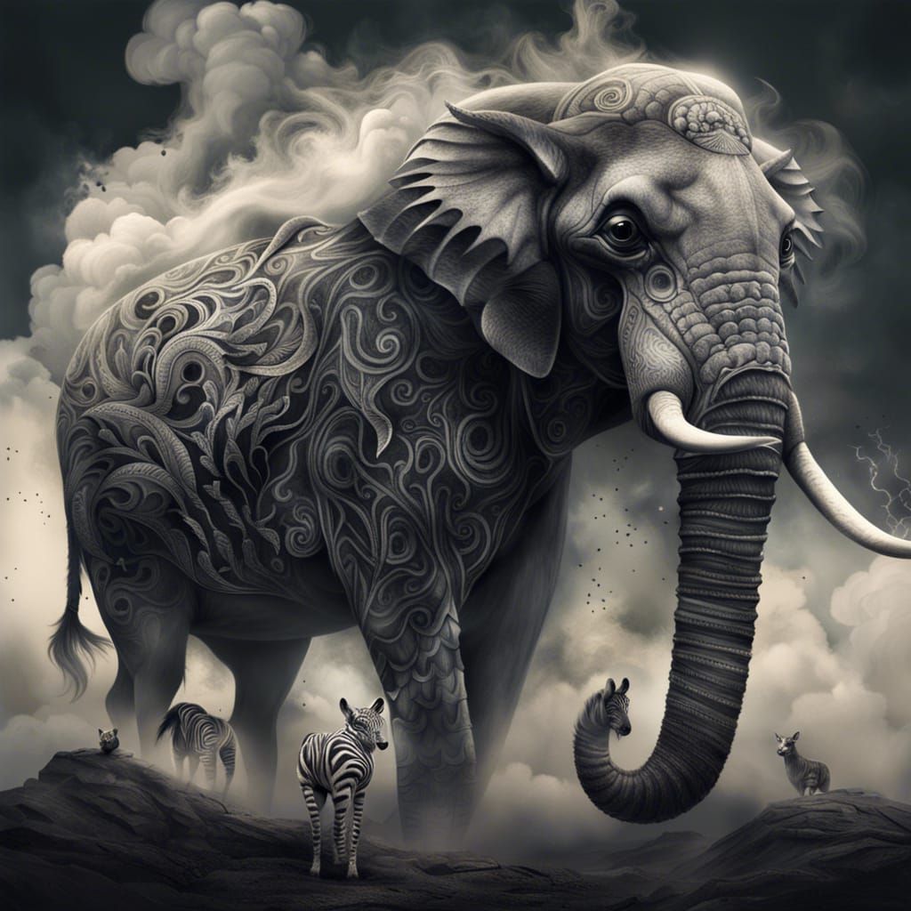 Animals Made of Smoke: Digital Matte Painting