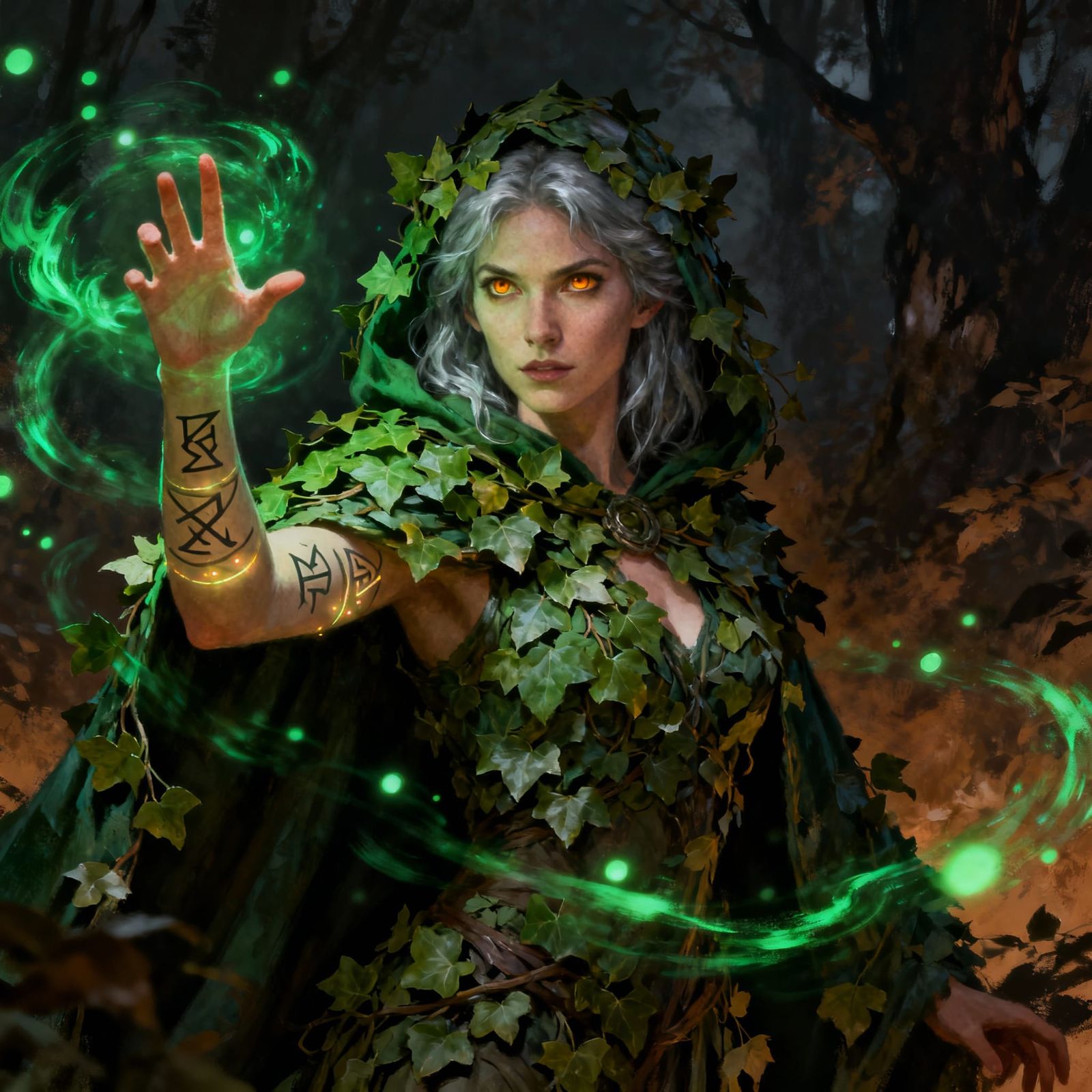 Female Druid Concept Art Portrait