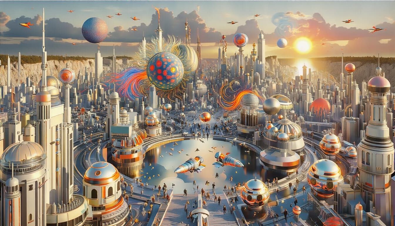 background and lighting to show multiple giant detailed suns...