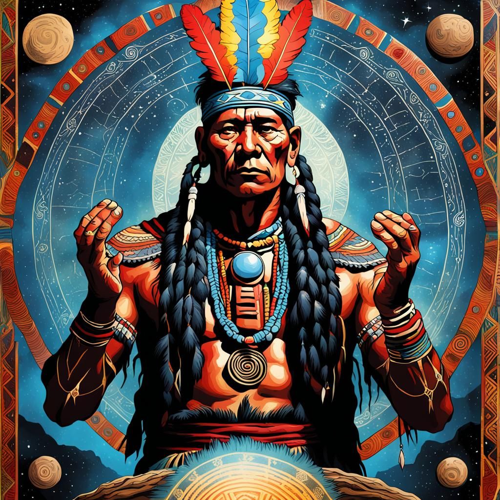 The Indigenous Shaman: A Tarot Card