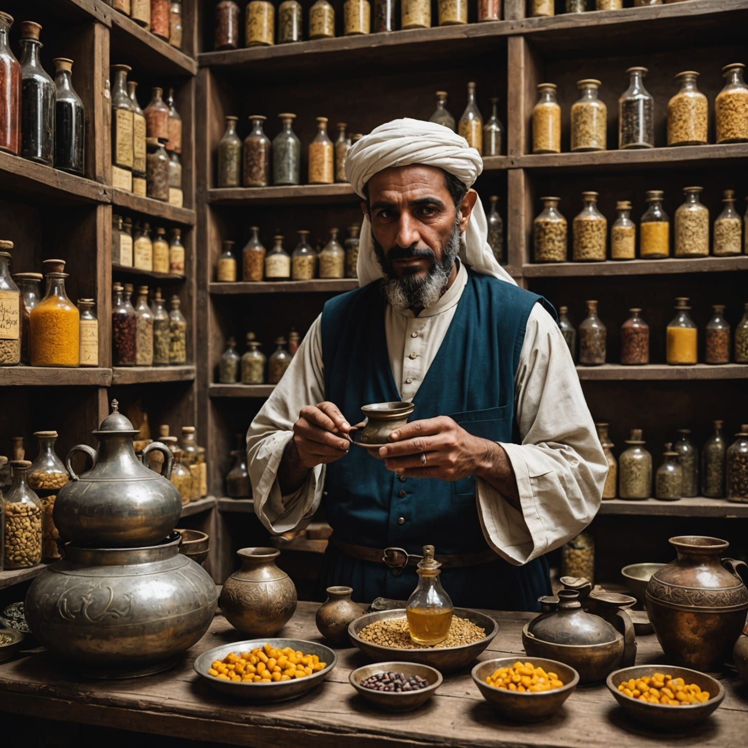 Medieval Middle-Eastern Potion Vendor Shop