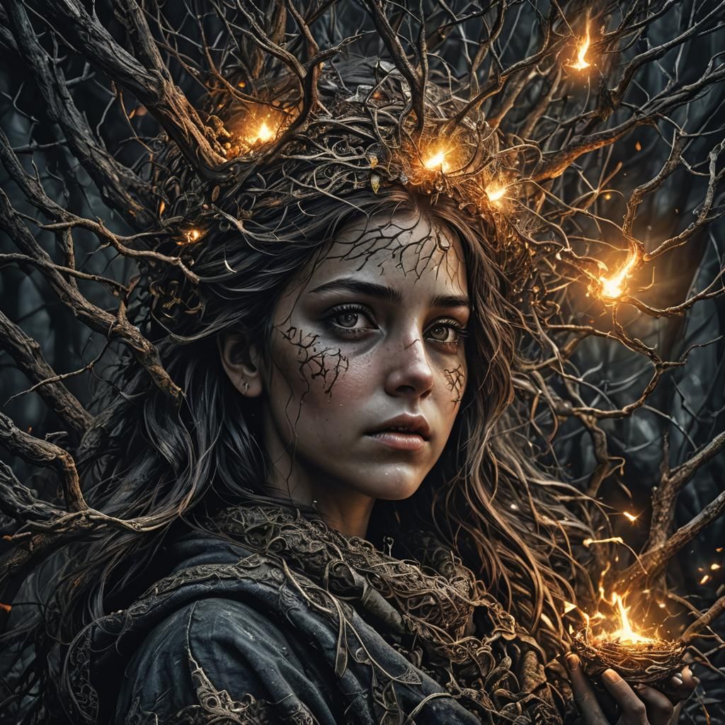 Radiant Spark of Hope Illuminates the Darkness