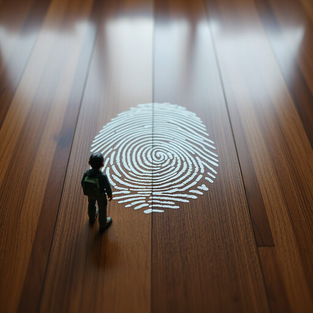 Giant Fingerprint Discovery in Wes Anderson Style