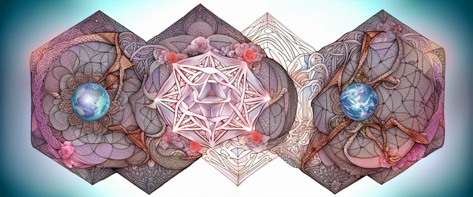 Quantum Zentangle: Fractal Wave Function with Zodiac