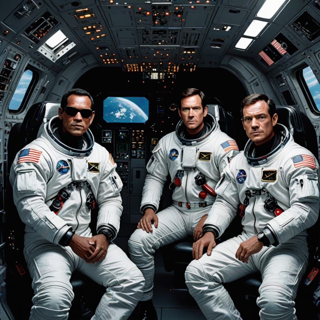 Men in Black on a Space Shuttle Mission