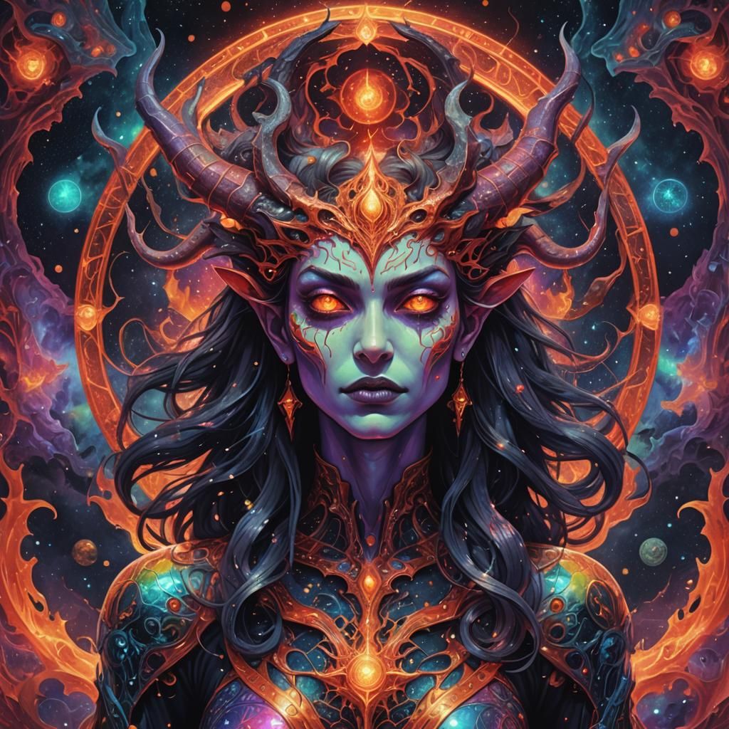 Astral Female Demon Guardian of Hell