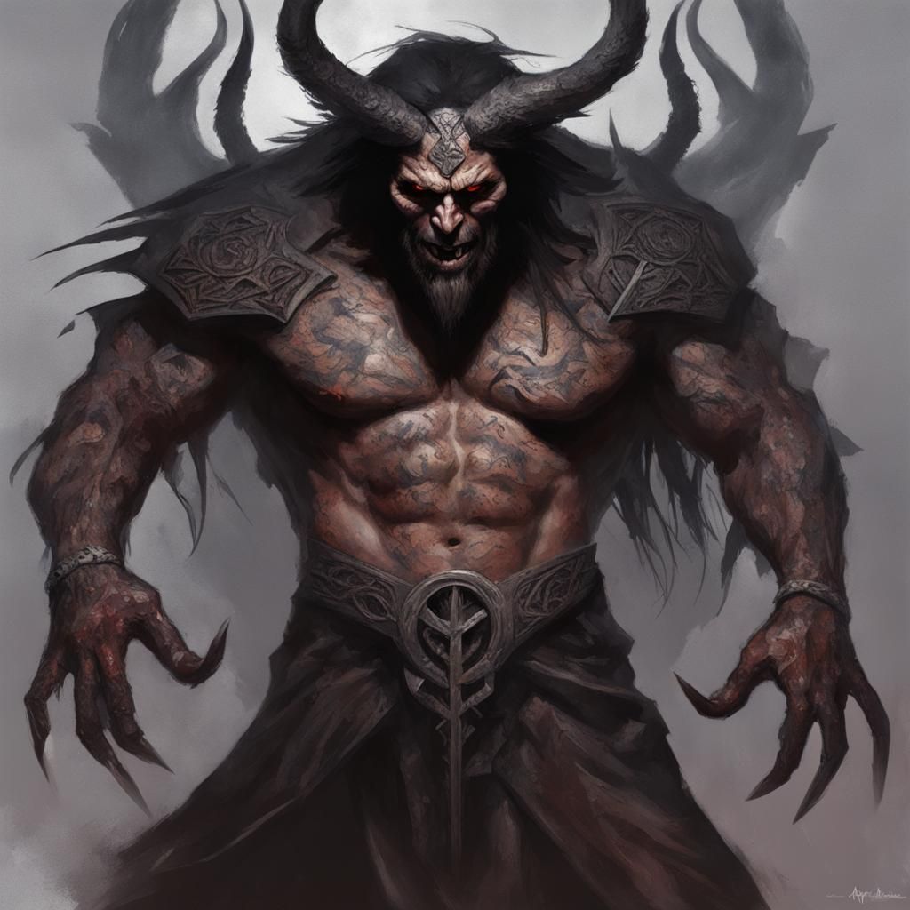 Sinister Demonic Runes Artwork