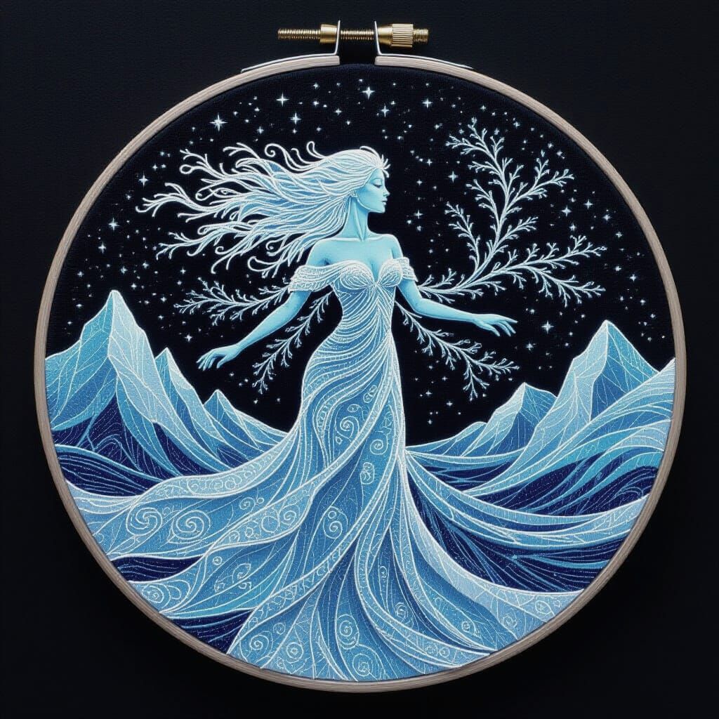 Elegant Entangled Fantasy Landscape in Luminous Surrealism