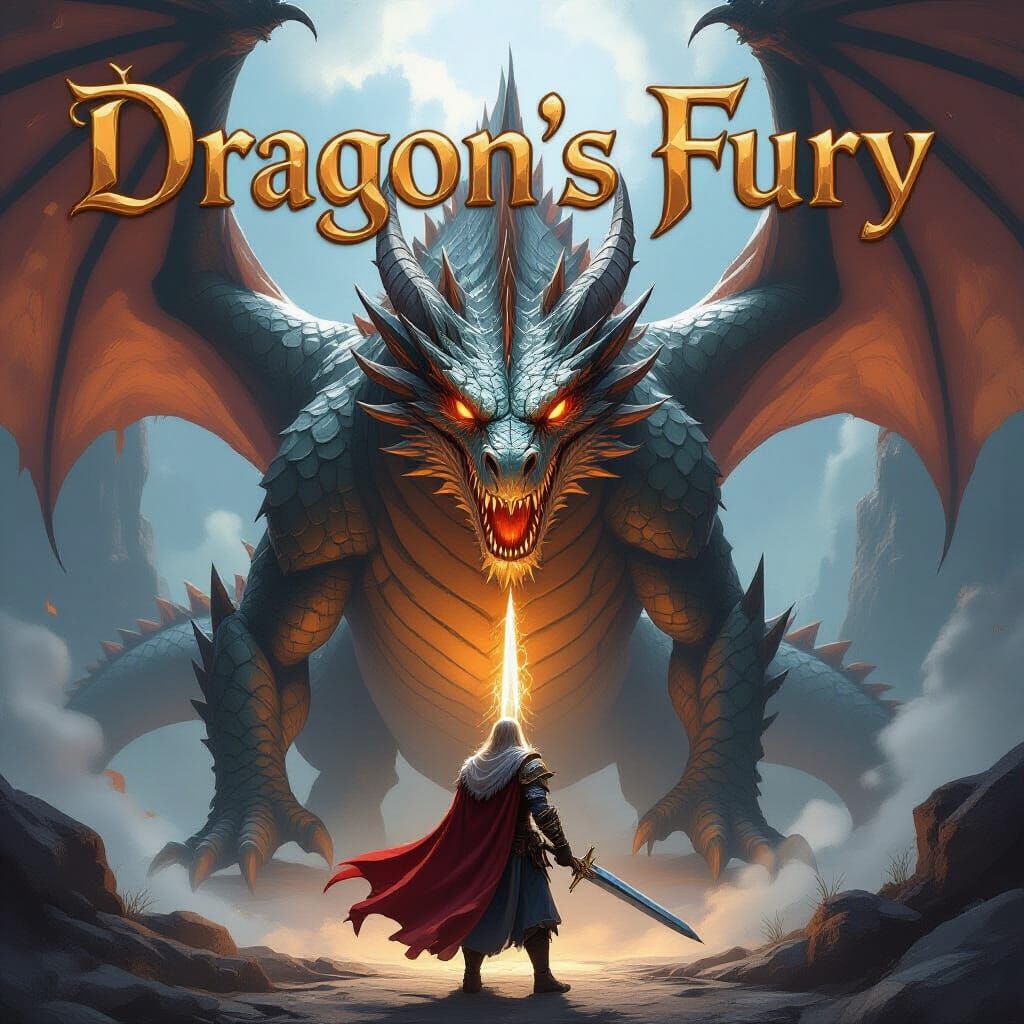 Knight vs Dragon Fantasy Adventure Game Cover