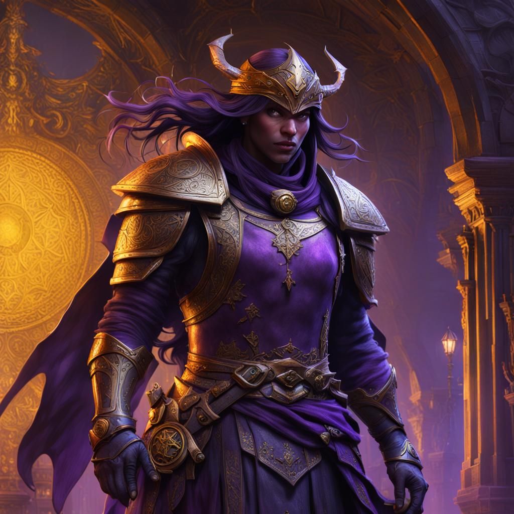 Dark Fantasy Adventurer in Hyperdetailed Digital Art