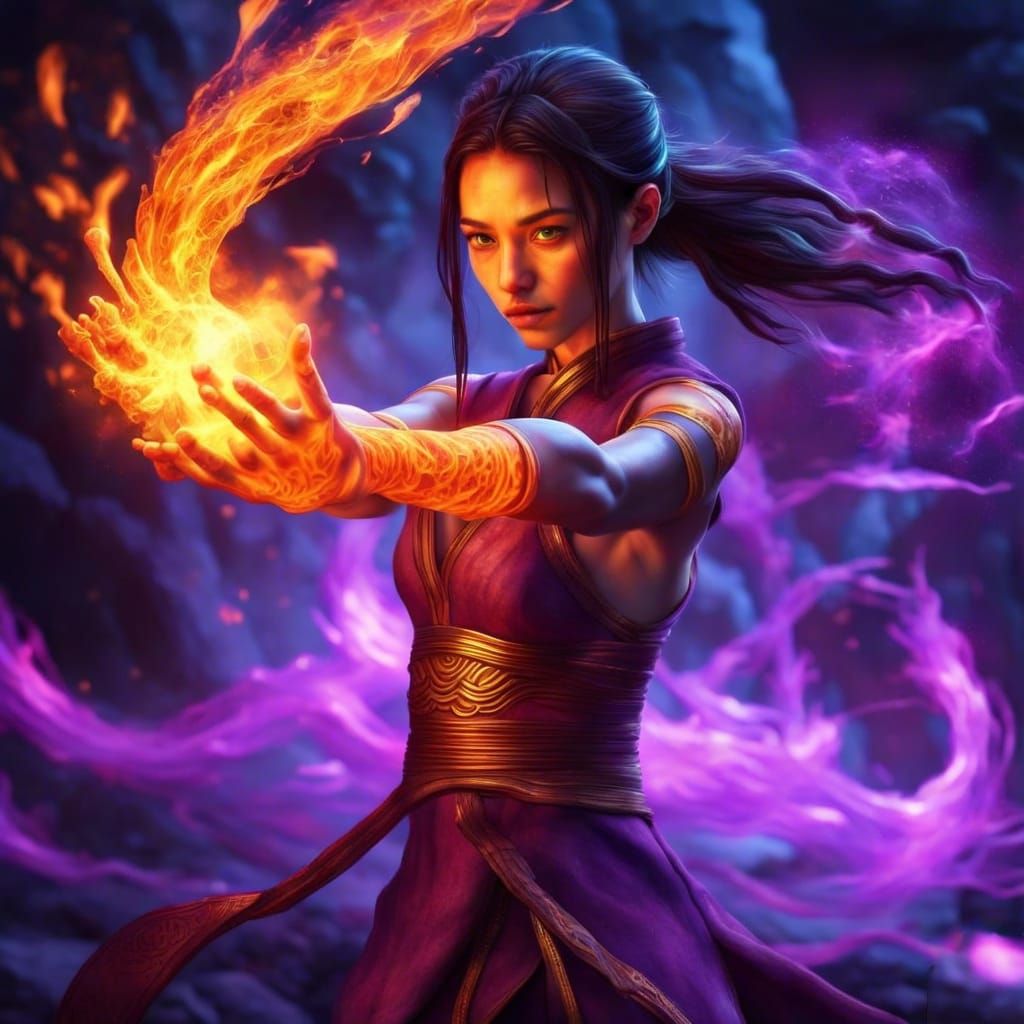 Purple Fire Bender💜🔥