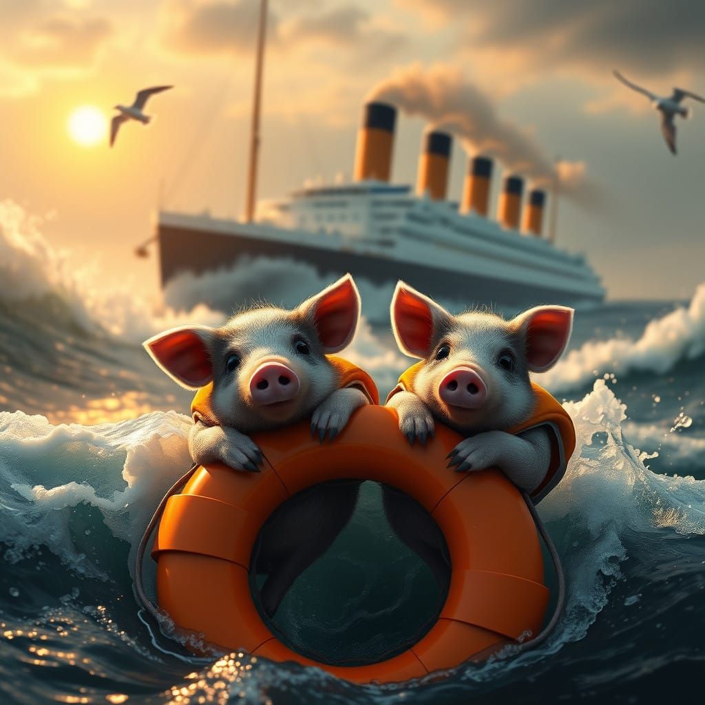 Enchanted Hogs Ride Life Saver Amidst Titanic's Sinking