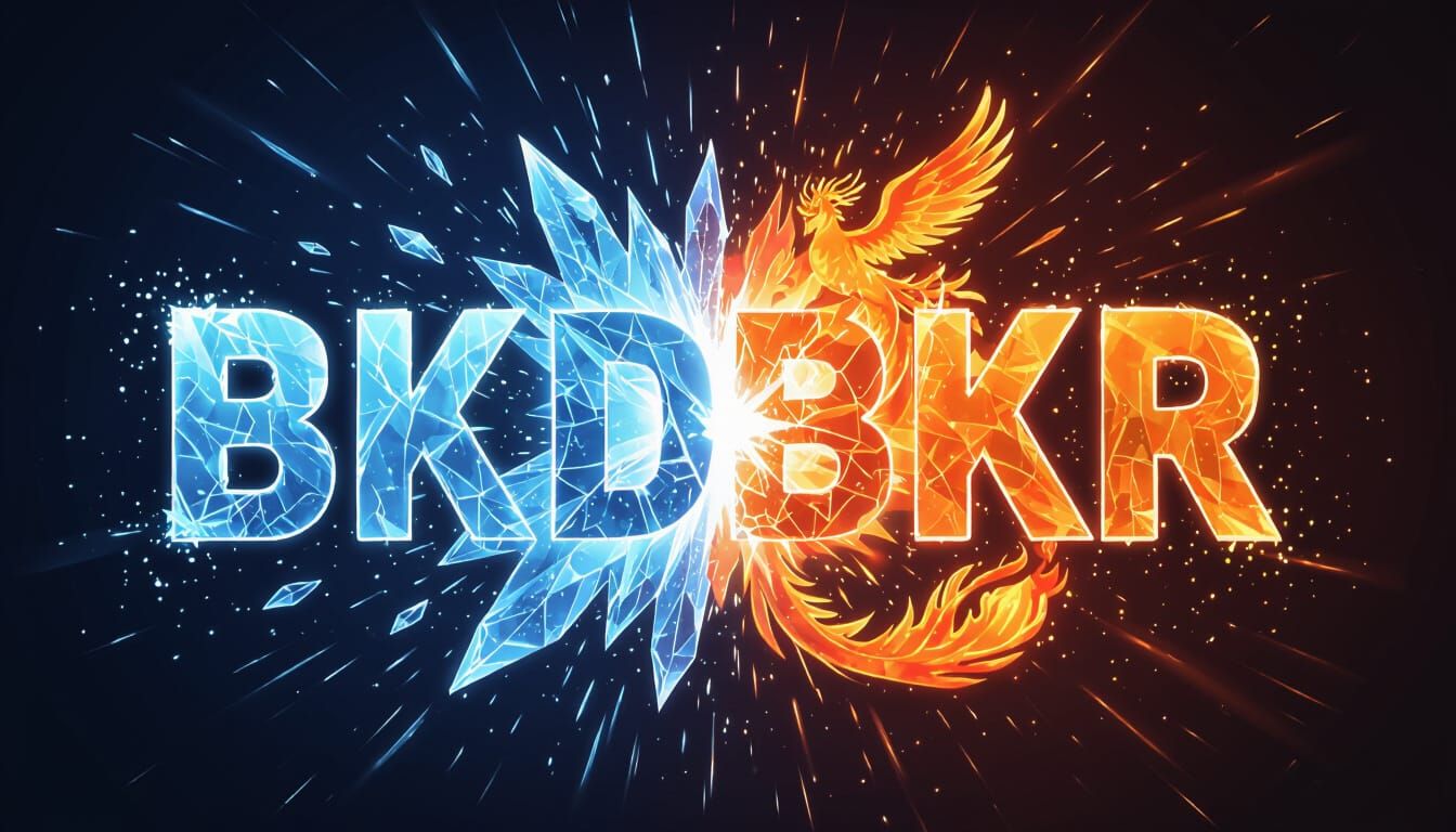 Dynamic Twitch Logo with Fire, Ice, and Anime Flair