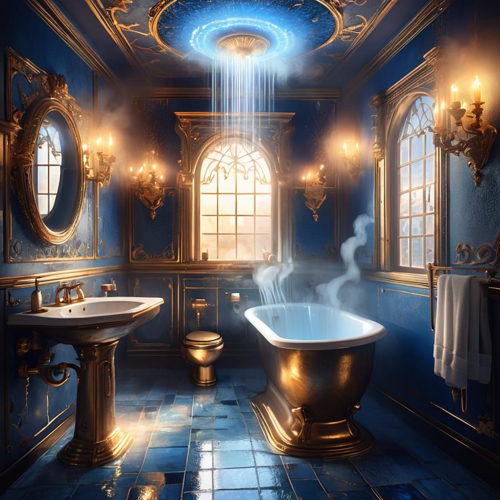 Cozy Fantasy Bathroom with Steamy Shower