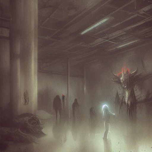 Sinister Haunted Walmart in Dark Style