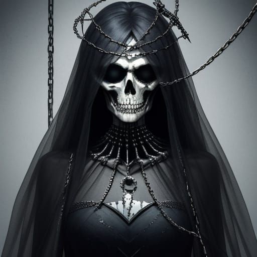 The mirror laughs, it's cracked like me. Bones and chains, n...