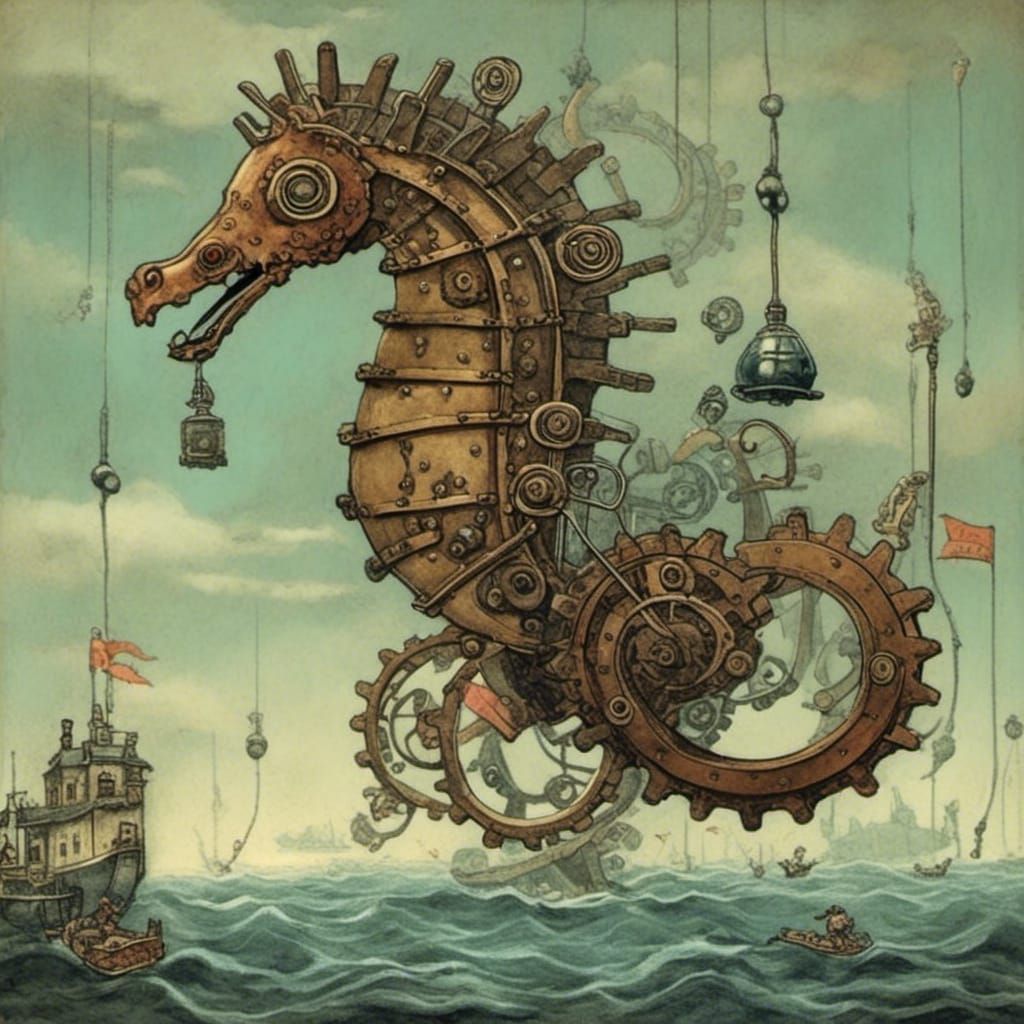 Robot Seahorse Race