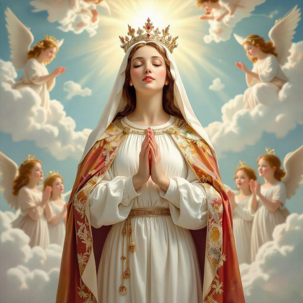 Ascension of the Virgin Mary in Renaissance Style