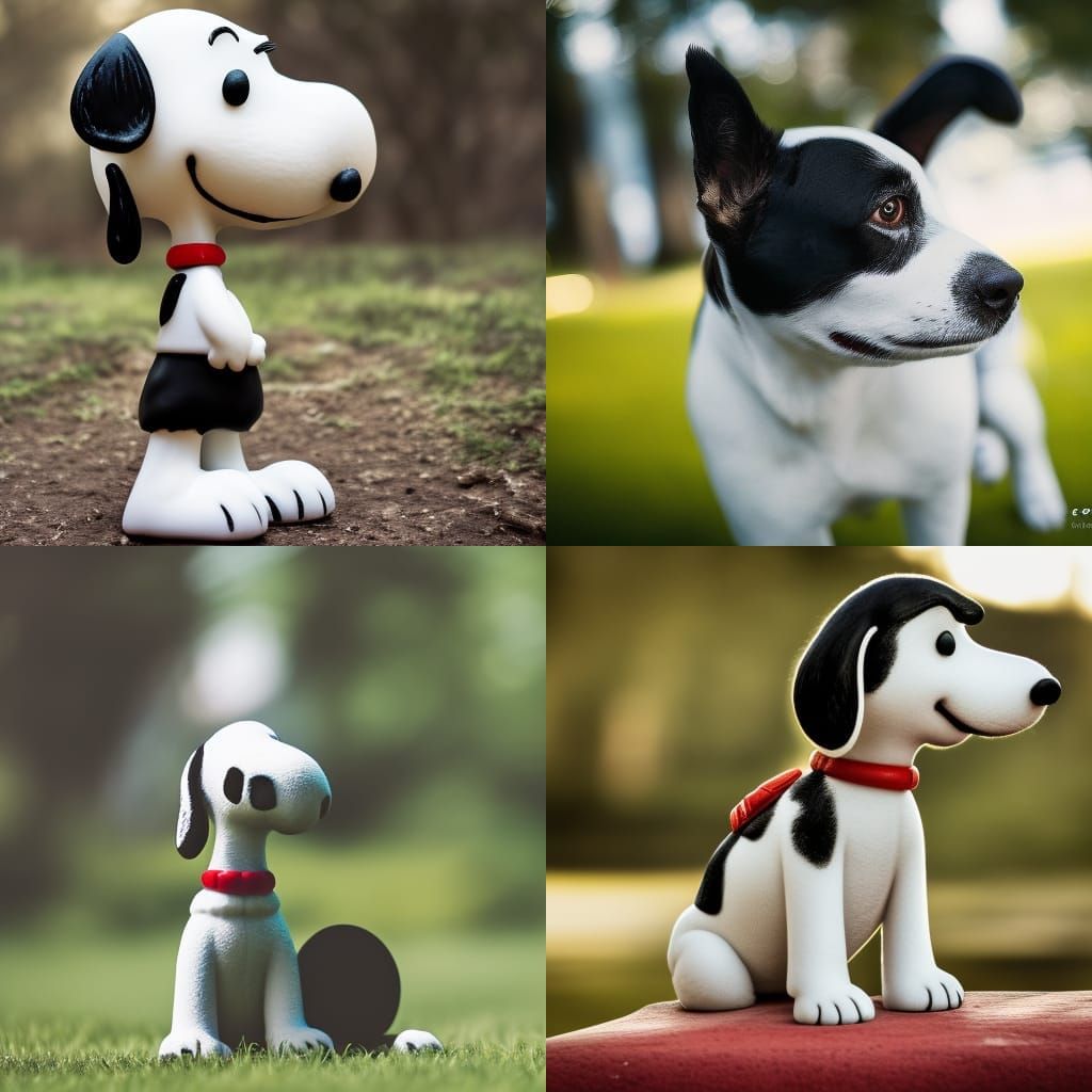 Realistic Snoopy in Natural Light Photography