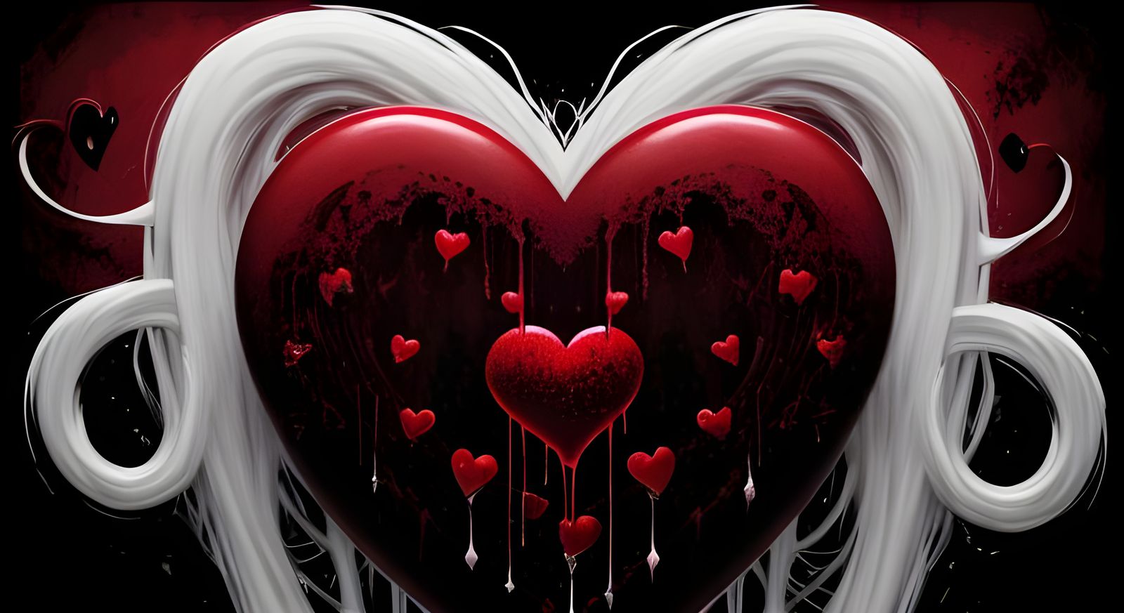 Crimson Anatomical Heart for Valentine's Day