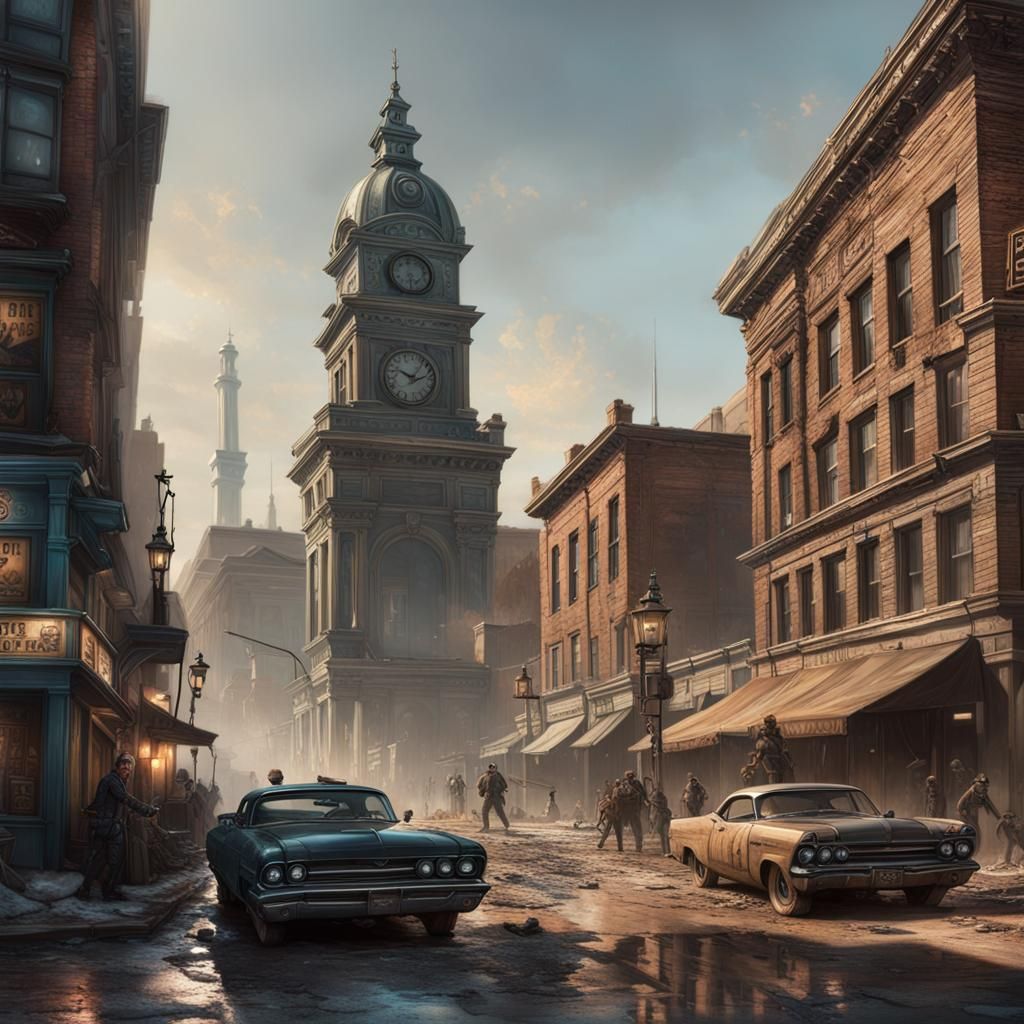 Aliens Duel to Death on Old West Main Street