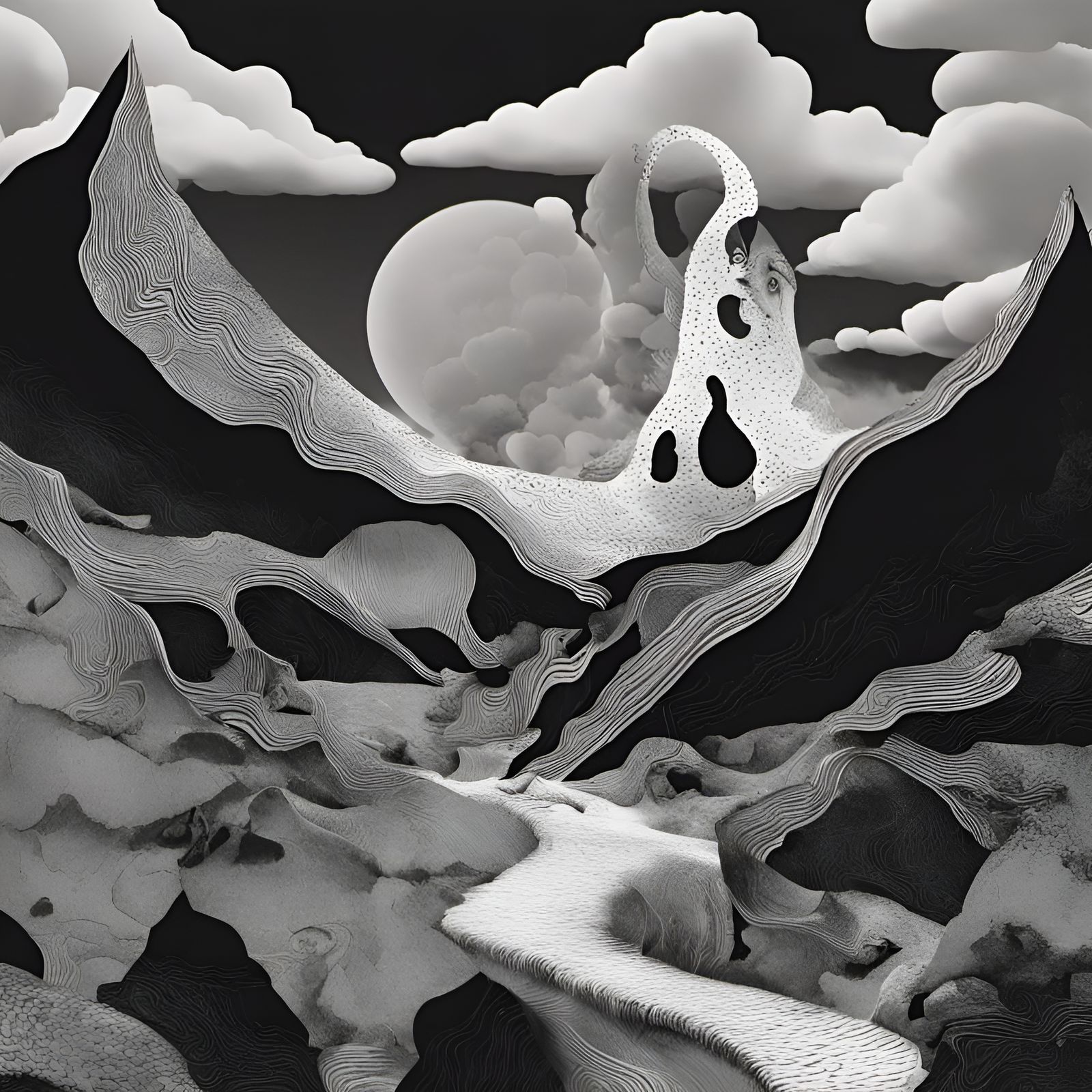 Dreamlike Feast of Futuristic Beings in Hyperreal Detail