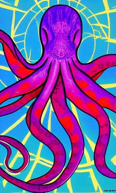 Psychedelic Octopus: A Cosmic Spirit Guide