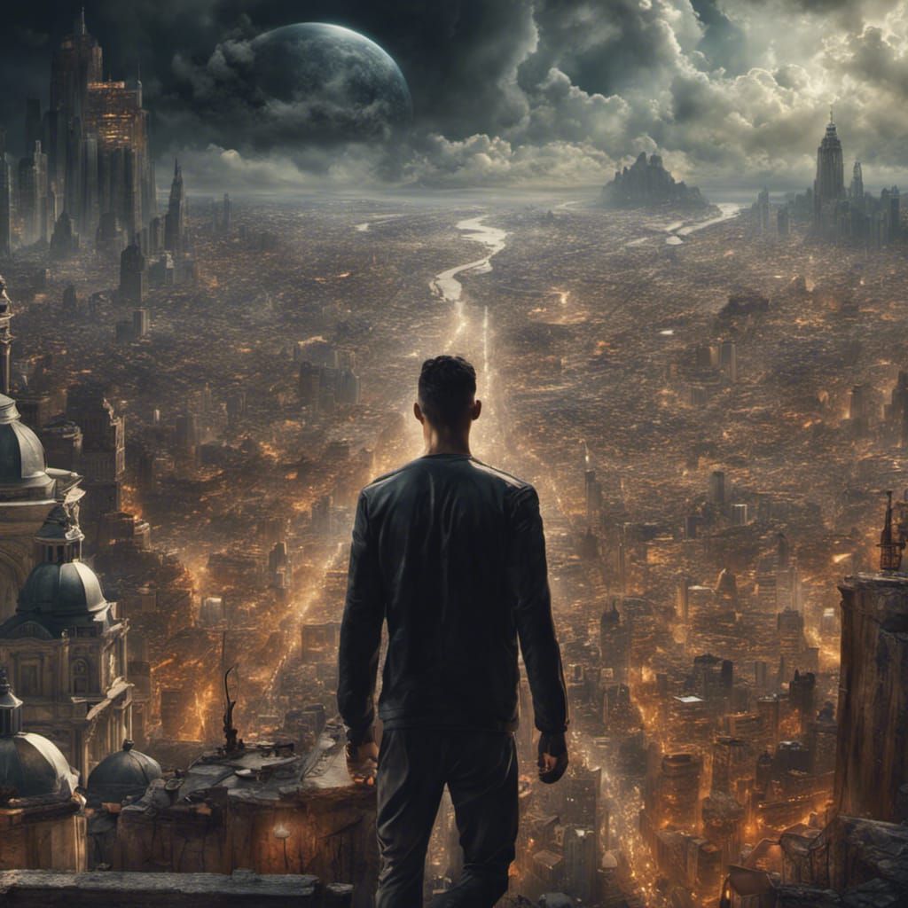 Epic Digital Painting of Ronaldo