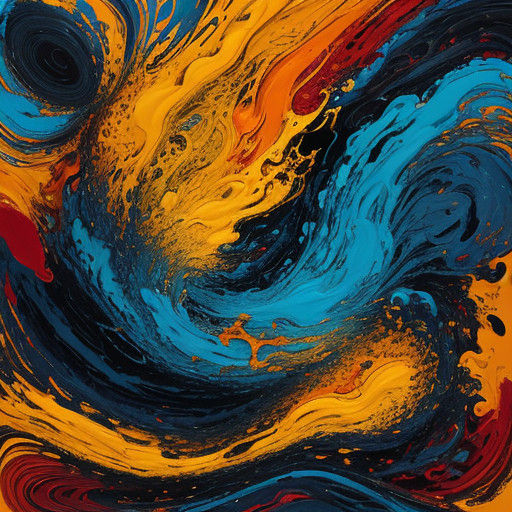 Vibrant Whimsy in Golden Swirls