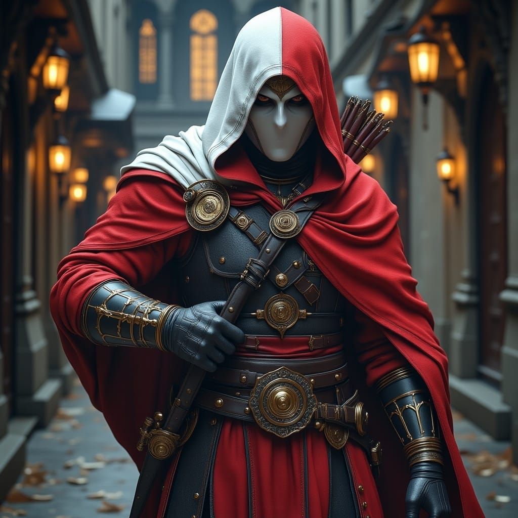 <lora:MJ6 RPG Flux:1.0> A RPG archer game character,